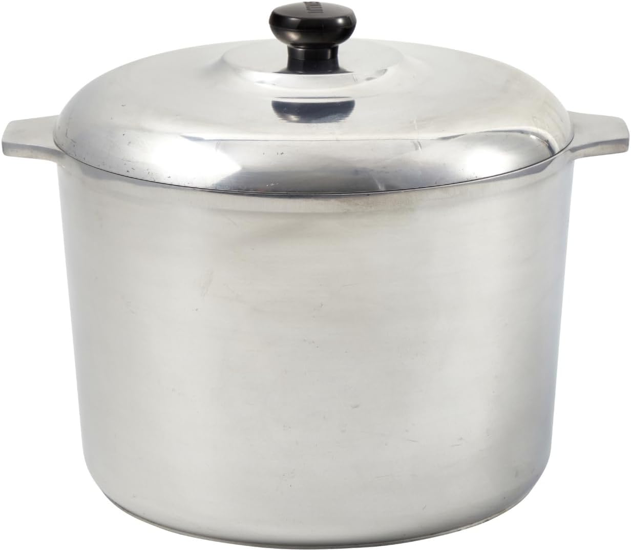 IMUSA USA Heavy Duty Cajun Aluminum Stock Pot 14 Quart, Silver