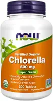 Clorela Orgânica Chlorella 500mg Importada EUA 200 Tabletes
