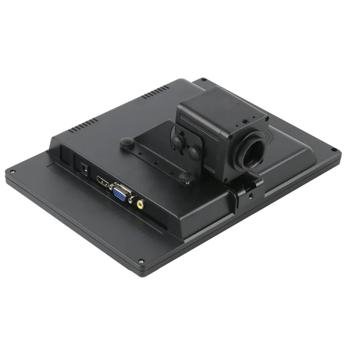 Microscopio Estereoscópico Trinocular Simultáneo con Zoom De 7X A 45X + Objetivo Auxiliar De 0,5X, 2X, 0,7X Y 1X + Cámara Hdmi + Monitor LCD De 10,1" (11,6 Pulgadas)