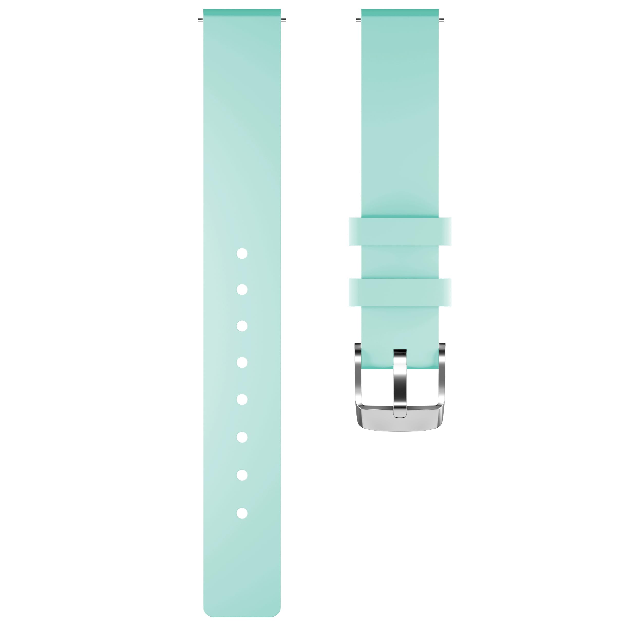 Bracelet de rechange en silicone compatible avec Garmin Lily 2, 14 mm - Pour femme - Bleu marine