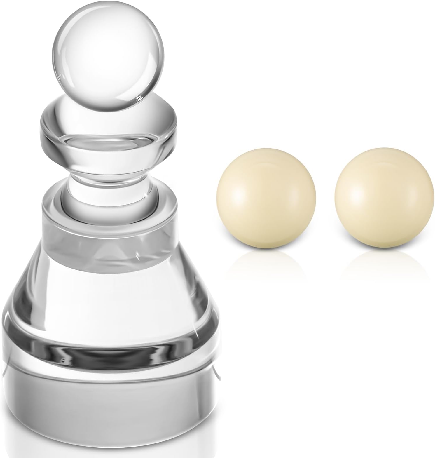 Roulette Win Marker and 2 Pcs 15 mm Roulette Balls Acrylic Accessories Wheel Table Game Set