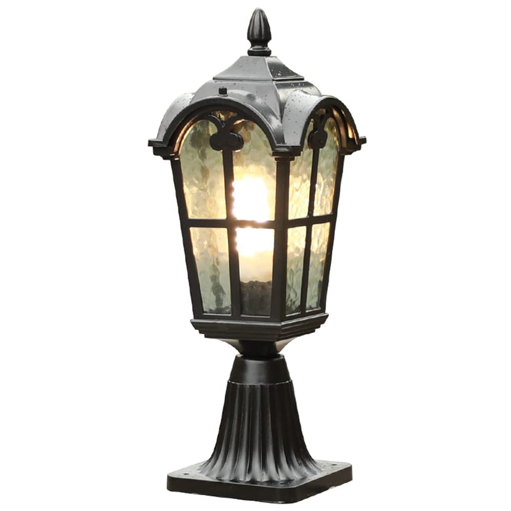 Lampe à pilier rétro en aluminium et verre pour sublimer les villas