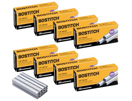 Bostitch Office B8 �p���[�N���E�� 0.25�C���` �z�`�L�X�j 40,000�{�p�b�N (STCRP21151/4-8) �V���o�[