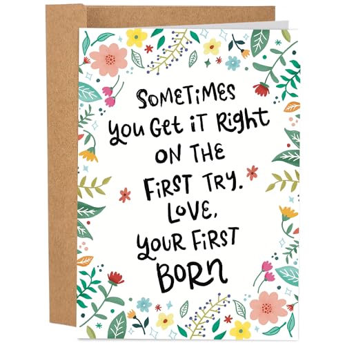 Sleazy Greetings Funny Mother's Day Card - Hilarious Birthday Card for Mom - Happy Mothers Day Cards from Daughter Son - First Born Sibling Rivalry Gag Gift