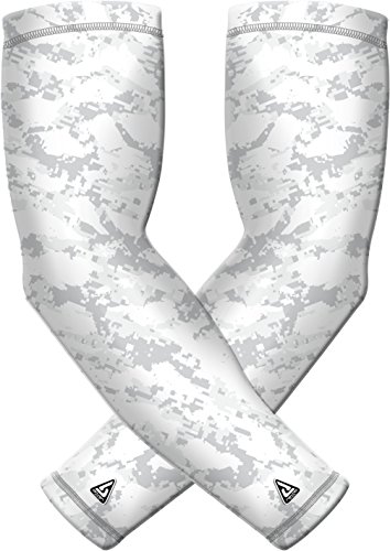 Athletic Arm Sleeves for Men Women Youth. Sports Compression, UV Protection