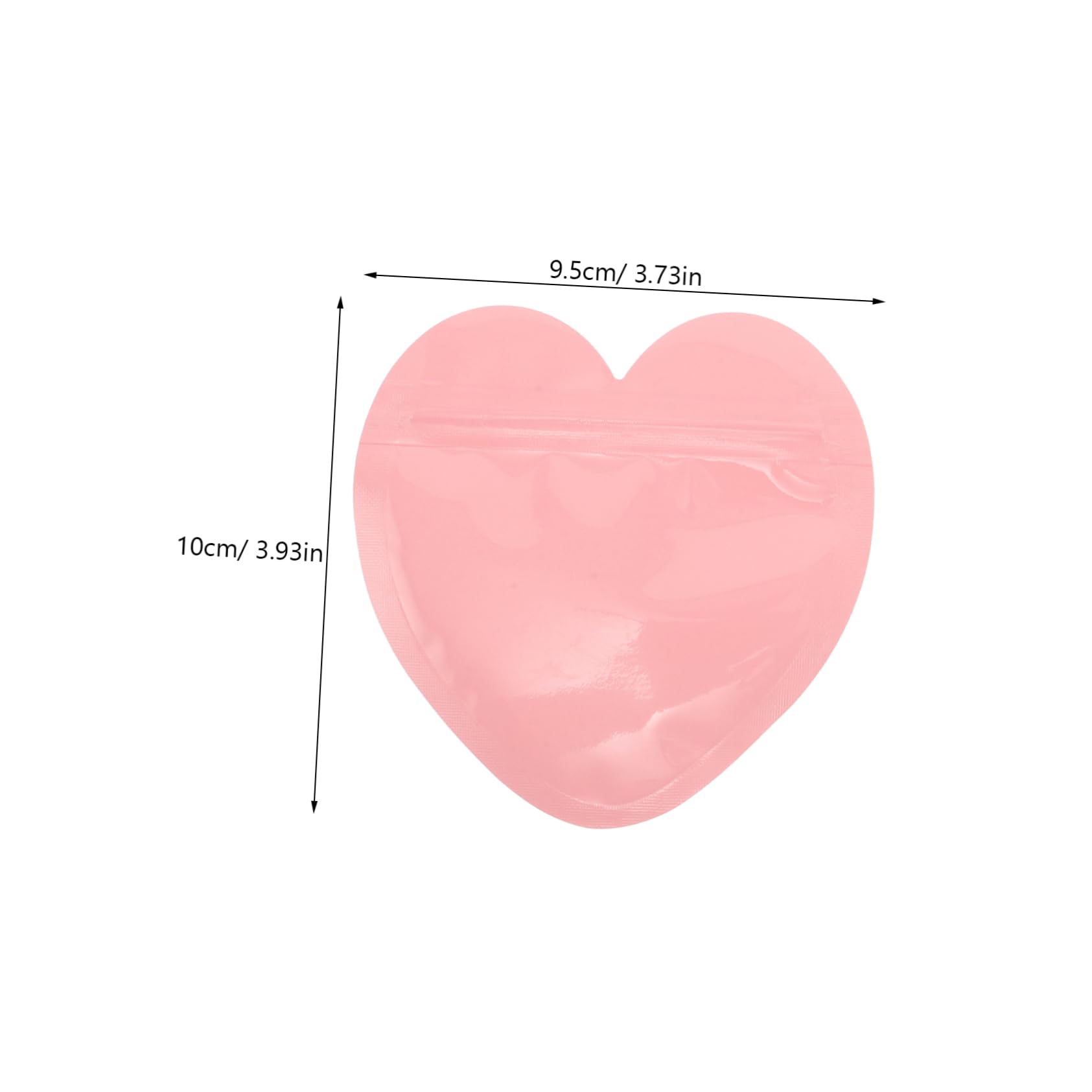 TOVINANNA Jewelry Bags 100pcs Small Baggies for Jewelry Heart Shaped Storage Bags Decorative Resealable Pouches for Organizing Accessories