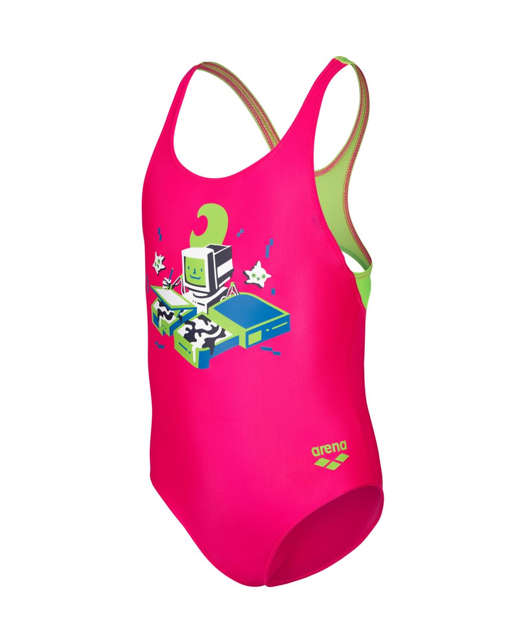 Arena Kids Girl's Arena Game Swimsuit Swim PRO Back Intero Bimba 0-24 (Pacco da 1)