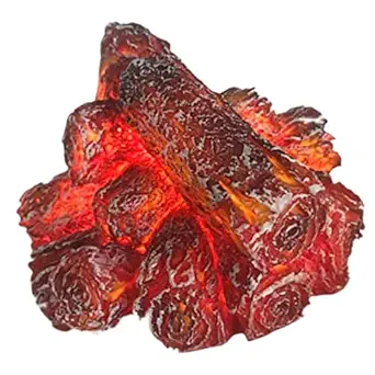 Pinakine Simulation Charcoal Lamp Decorative Lamp LED Charcoal Flame for Home Decor