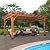 Backyard Discovery Beaumont 16 ft. x 12 ft. All Cedar Wooden Pergola Kit for Backyard, Deck, Garden, Patio, Outdoor Entertaining | Wind Rated at 100 MPH Light Brown