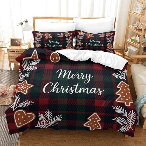 Décorations de Noël Vintage pour Chambre avec Housse Couette Bougie 3D - 3