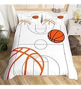 Football Bedding Set Full Size Kids Football Court Comforter Cover Set for Boys Girls Teens Sport...