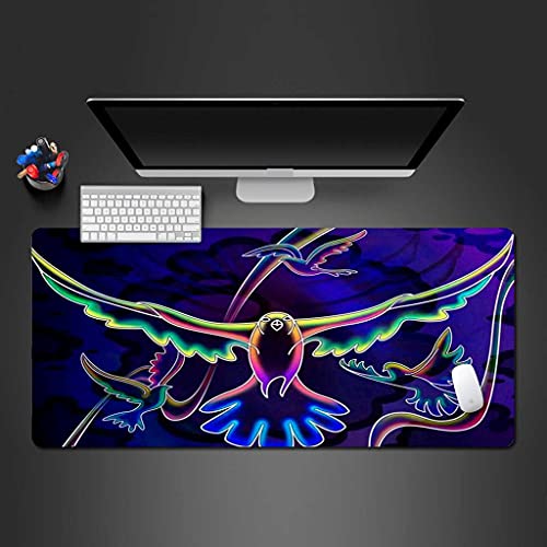 Tapis de souris gamer grand format 900x400 mm avec base antidérapante