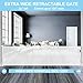 Mom's Choice Awards Winner - 120 Inch Extra Wide Baby Gate for Doorway Extra Long Retractable Puppy Gates for The House Mesh Large Baby Gate for Dogs Indoor Child Gates for Wide Openings (White)