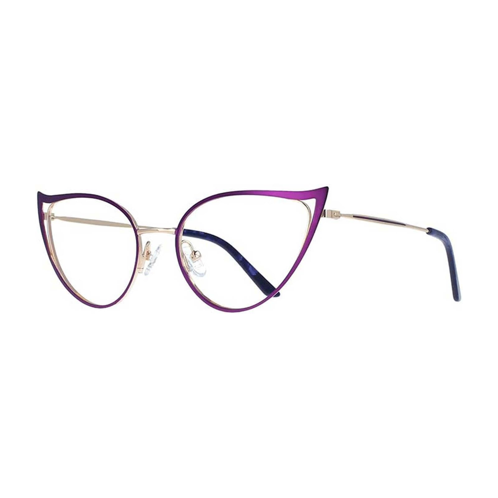 EYPKPL Montature per Occhiali alla Moda Montature per Occhiali con Luce Anti-Blu Cat Eye Montature per Occhiali ottici Occhiali artistici Facili da trasportare