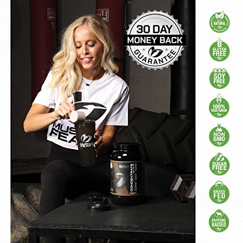 Muscle Feast Grass-Fed Whey Protein Concentrate Powder, All Natural Hormone Free Pasture Raised, Vanilla, 5Lb (94 Servings) #TOP4