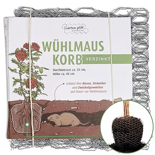 Wühlmauskorb GARTENPFIFF I Für Zwiebeln, Rosen, Sträucher...