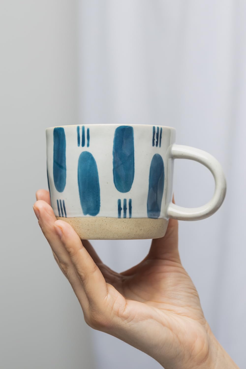 Tasse RUSTIC 250 ml Set 6-teilig Porzellan Kaffeetasse, Teetasse für Büro und Zuhause, mikrowellen spülmaschinenfest, 12,5 x 9,5 x 7,2 cm