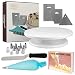 Cake Decorating Supplies by gandaHome- Cake Decorating Kit Includes: Cake Turntable, Icing Spatula, Icing Smoother (3 pcs), 9 Nozzles With Piping Bag - Perfect For Birthday and Wedding Cakes