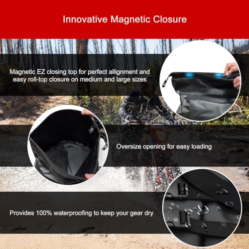 Tusk Dry Duffel Bag Medium (33 Liters) Top Load Black/Grey4