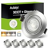 【IP44 Wasserdicht】Hergestellt aus hochtemperaturbeständigem Metall bietet dieser LED Spots Dimmbar 230V hervorragende Wärmeableitung, Feuerbeständigkeit, Korrosionsbeständigkeit und Oxidationsbeständigkeit und ist somit langlebig und zuverlässig. Seine Wasserdichtigkeitsklasse IP44 verhindert effektiv das Eindringen von Wasser, Dampf und Staub. Er kann in Wohnzimmern, Schlafzimmern, Küchen, Bädern, Balkonen, unter Dächern oder anderen feuchten Bereichen eingesetzt werden