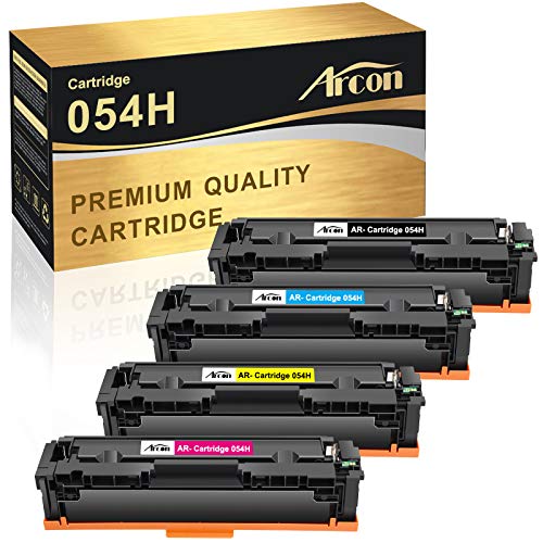 Arcon Compatible Toner Cartridge Replacement for Canon 054H 054 Toner Cartridge 054H CGR-054H imageclass MF644CDW LBP622CDW for Canon Color imageCLASS MF644CDW MF642CDW LBP622CDW Printer (4-Pack)