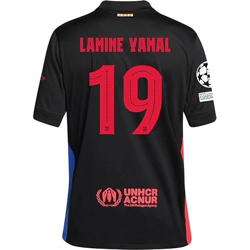 Lamine Yamal Men’s Soccer Jersey Fan Version Short Sleeve Shirt for Training or Casual Wear - Home, Away & 3rd Kit #19 & #10