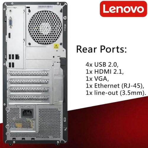 Image of Lenovo IdeaCentre Secure & Productive Business Tower Desktop, Intel 10-Core Ultra 5 225, 32GB DDR5 RAM, 1TB Storage(512GB SSD & 500GB HDD), HDMI + VGA, Wi-Fi 6E, RJ-45, USB-C, Windows 11 Pro