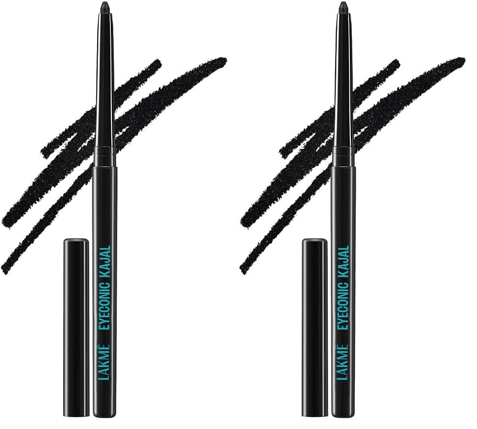 Image of LAKME Eyeconic - Sparkling Black 0.35G, Cream, Shimmering (Pack of 2)