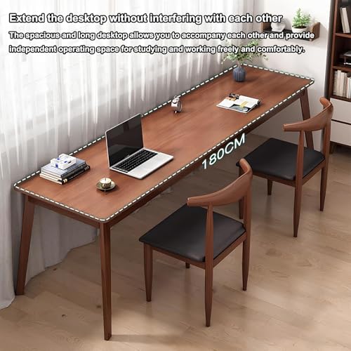Bureau de direction en bois massif et moderne pour poste informatique - 3
