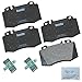 Bendix Premium Copper Free CFM847AK1 Semi-Metallic Brake Pad (with Installation Hardware Front)