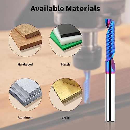 EANOSIC Solid Carbide Single Flute End Mill