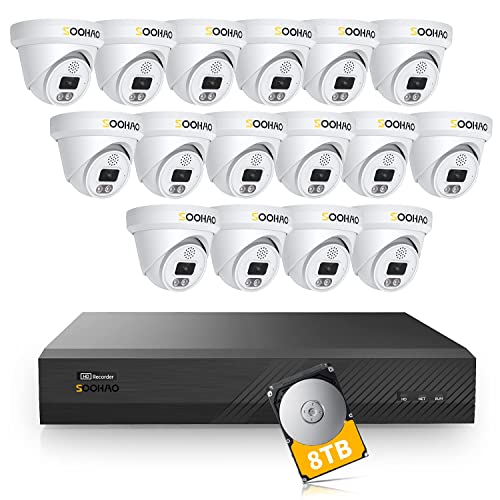 Amazon.co.jp: 【4K800万画素・人体・車両検知・双方向音声】SOOHAO