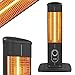 Produktbild ICQN Stand Heizstrahler 1500 W, Infrarotheizung für Innen- & Außenbereich, Standheizstrahler, Standgerät, IP20