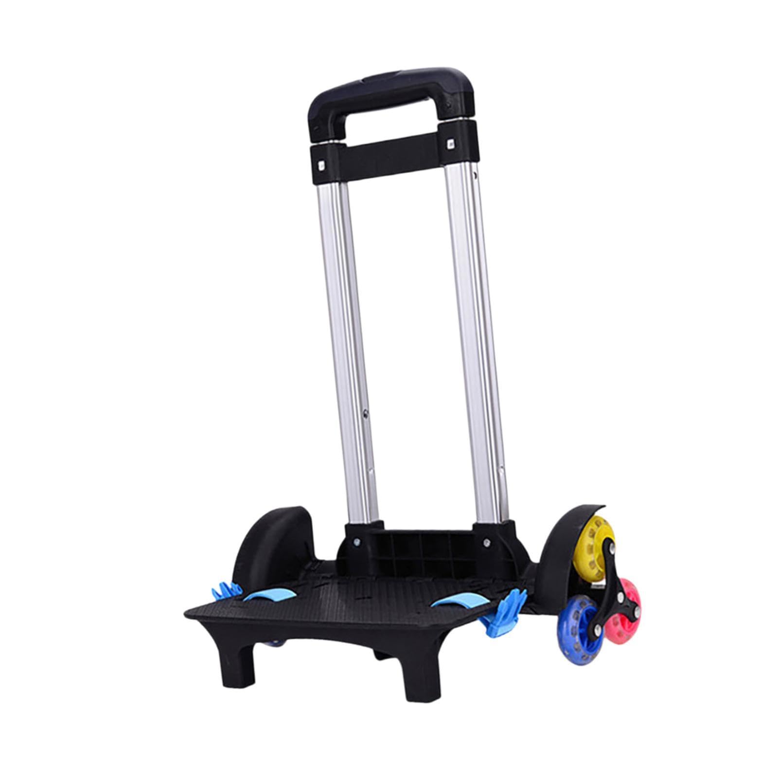 Trolley para Mochilas Escolares, Trolley para Mochilas Escolares Plegable con Ruedas, Ligero, asa extraíble, Trolley portaequipajes Nevera para Camping al Aire Libre, Picnic, niños y niñas