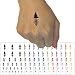 Elegant Evergreen Pine Tree with Reflected Roots Temporary Tattoo Water Resistant Fake Body Art Set Collection - Yellow (One Sheet)