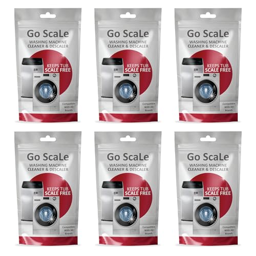 Soldfly Washing Machine Cleaner Descale Powder Descaling Appliance Quick Drum Descale Deep Cleaning For Semi And Fully Automatic Front And Top Load Tub Clean Pouches 100 G (Packet Of 6)