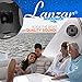 Lanzar Two Way Marine Speaker System, One Pair 6.5 inch Marine Component Speaker, 450 Watts Max Power with 4 Ohm Impedance, Waterproof, Flush Mount Capability, Resin Treatment Cloth Surround, Black