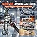 KOERZORE Manual Lever Chain Hoist 3/4 Ton 1650 Lbs 10ft Lift, G80 Galvanized Carbon Steel Come Along - Compact for Garage, Factory, Warehouse Heavy-Duty Lifting & Pulling
