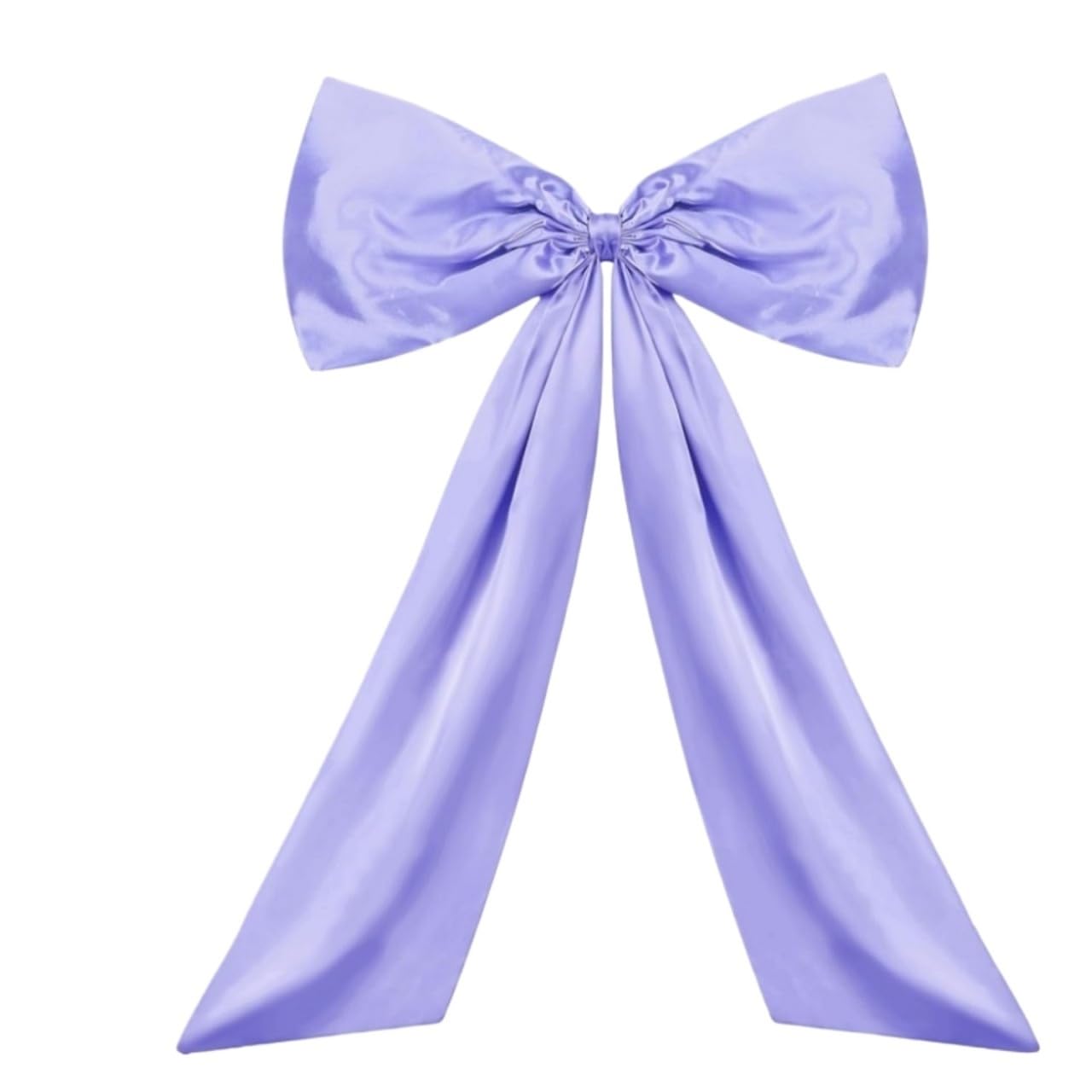 MFESFCS Giant Bow Decorations Fashion Satin Ribbon Big Coquette Bow Hanging Large Giant Bowknot Bow Decoration Birthday Party(Purple)