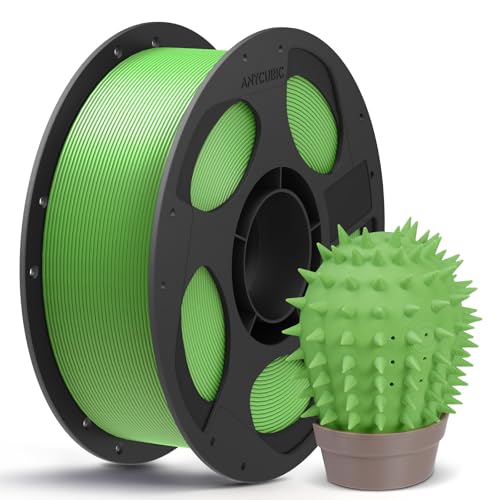 Image of ANYCUBIC PLA Plus (PLA+), 3D Printer Filament 1.75mm, High Toughness 3D Printing Filament, Dimensional Accuracy + /- 0.02mm, Print with Most FDM 3D Printers, 1KG Reusable Spool, Spring Leaf