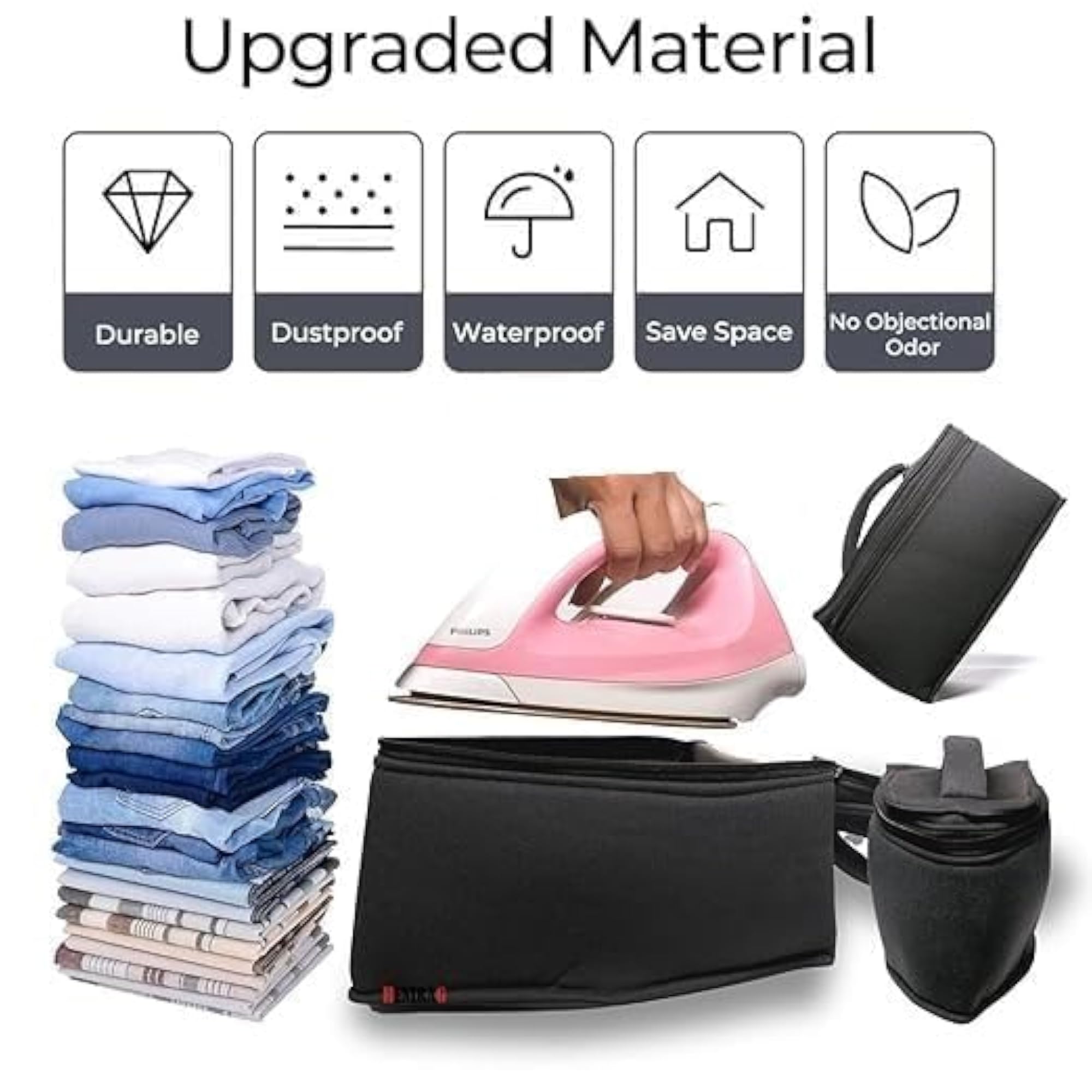 Portable Travel Iron Storage Bag with Handle