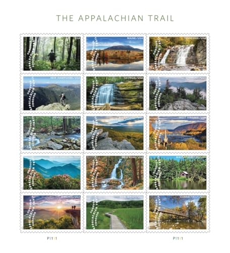 The Appalachian Trail 2025 (Sheet of 15)...