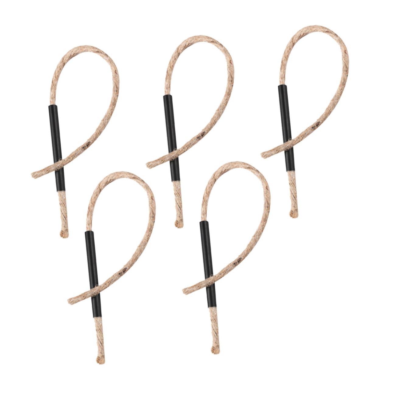 GOOHOCHY 5pcs Flame Fire Rope Camping Fire Starter Tool Jute for Outdoor Adventure