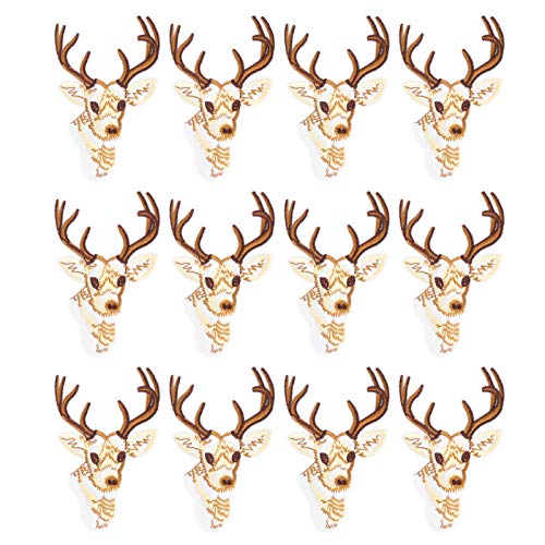 Patchs brodés tête de cerf Sika pour sauver un sac abîmé et customiser - 2