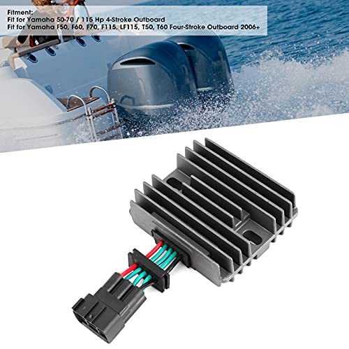 Image of Outboard Rectifier, 68V‑81960‑10‑00 Rectifier Regulator for Yamaha 50-70 /115 Hp 4-Stroke Outboard, for Yamaha F50, F60, F70, F115, LF115, T50, T60 Four-Stroke Outboard 2006+
