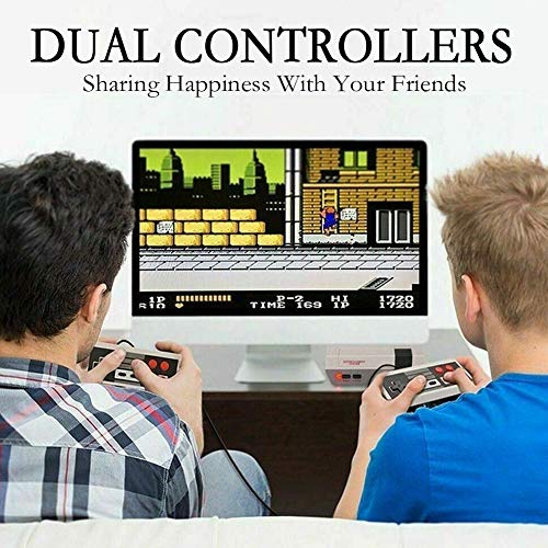 Hawiton Retro Game Console, Classic Handheld Video Game Console Built-in 620 Games with Classic Controllers, TV Video Games Console Player for Kids, Adult, Children, Boy Valentine/ Birthday Gift