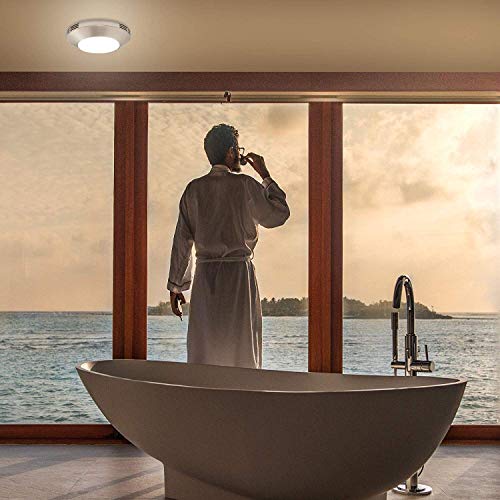 Homewerks 7117-01-Bn Bathroom Integrated Led Light Ceiling Mount Exhaust Ventilation 1.1 Sones 80 Cfm, Bath Fan Brushed Nickel #TOP4