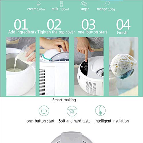 GYAM Eismaschine Haushalt Elektrische vollautomatische Obst DIY Softeismaschine Maschine hausgemachte Gefrorene Joghurt… – Bild 7