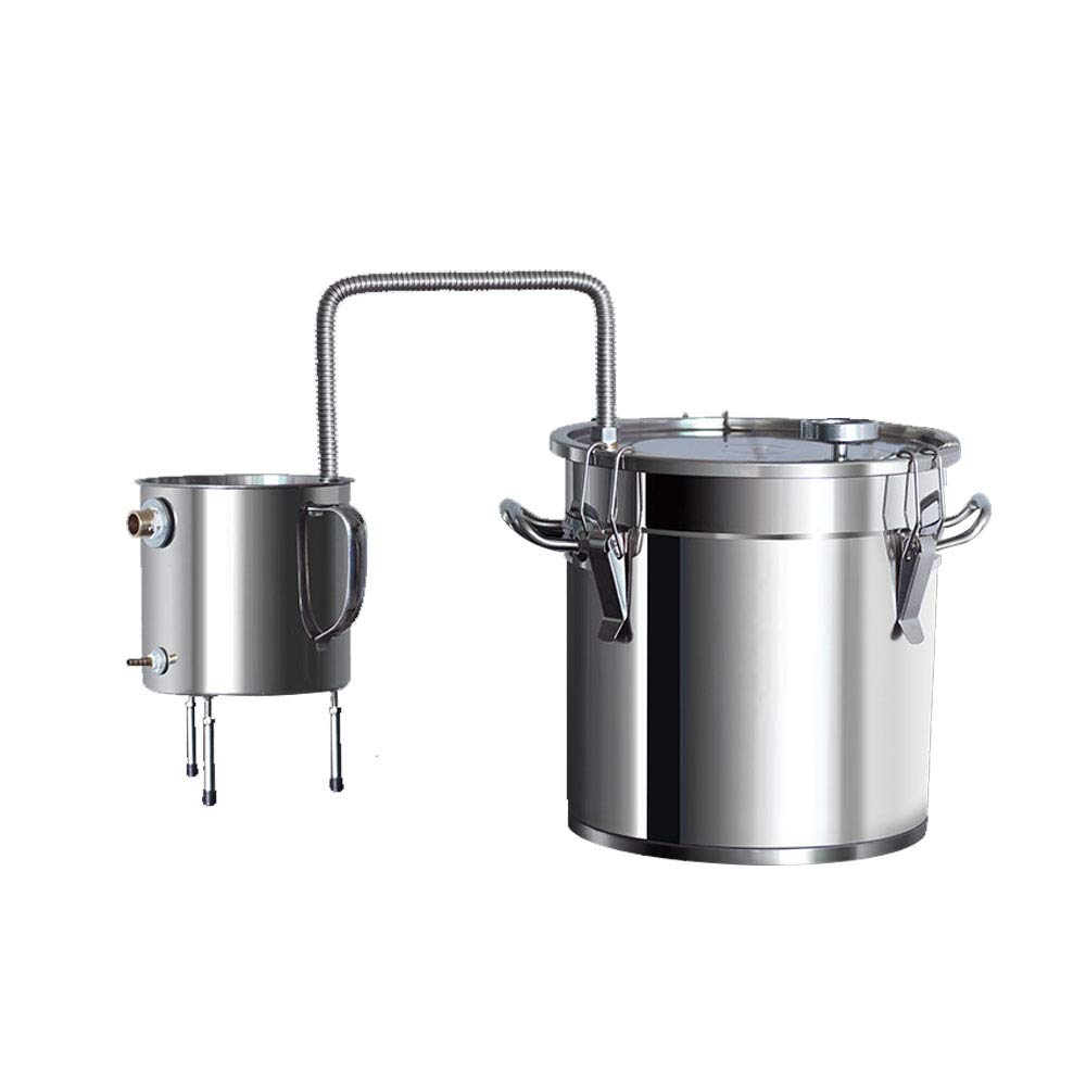 Still Kit Complete, Home Alcohol Distiller,304 Stainless Steel Whisky&Wine Spirits Making Kit (13Cal/50L)