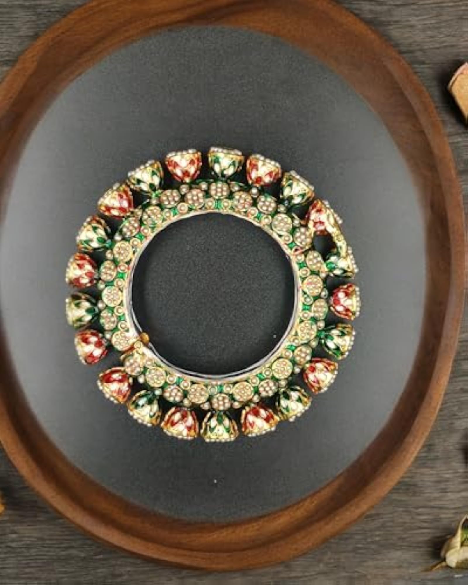 Rajwadi Kada Pacheli Adjustable Bangle for Women
